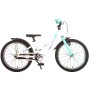 Bicicletta per bambini Volare Glamour - Ragazze - 18 pollici - Bianco/Verde menta - Collezione Prime