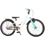 Bicicletta per bambini Volare Glamour - Ragazze - 18 pollici - Bianco/Verde menta - Collezione Prime