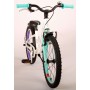 Bicicletta per bambini Volare Glamour - Ragazze - 18 pollici - Bianco/Verde menta - Collezione Prime