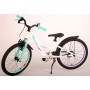 Bicicletta per bambini Volare Glamour - Ragazze - 18 pollici - Bianco/Verde menta - Collezione Prime