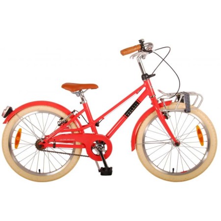 Bicicletta per bambini Volare Melody - Ragazze - 20 pollici - Rosso corallo - due freni a mano - Collezione Prime