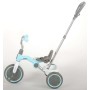 Triciclo QPlay Tenco - Bambino e Bambina - Blu Pastello