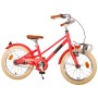 Bicicletta per bambini Volare Melody - Ragazze - 16 pollici - Rosso corallo - Collezione Prime