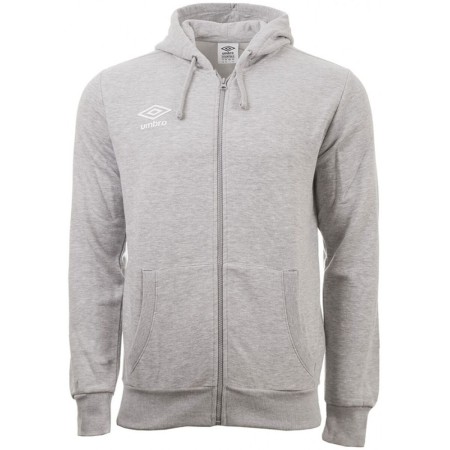 Felpa con Cappuccio Uomo Umbro Logo Grigio