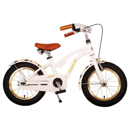 Bicicletta per bambini Volare Miracle Cruiser - Bambina - 14 pollici - Bianca - Collezione Prime