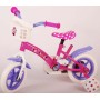 Disney Minnie più carina di sempre! Bicicletta per bambini - Ragazze - 10 pollici - Rosa / Bianca / Viola - Scatto fisso