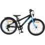 Bicicletta per bambini Volare Rocky - 20 pollici - Nera Blu - Completata all'85% - 6 velocità - Collezione Prime