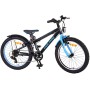 Bicicletta per bambini Volare Rocky - 20 pollici - Nera Blu - Completata all'85% - 6 velocità - Collezione Prime