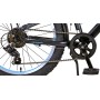 Bicicletta per bambini Volare Rocky - 20 pollici - Nera Blu - Completata all'85% - 6 velocità - Collezione Prime