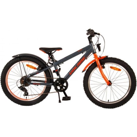 Bicicletta per bambini Volare Rocky - 20 pollici - Grigio-Arancione - 6 velocità - Collezione Prime