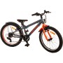 Bicicletta per bambini Volare Rocky - 20 pollici - Grigio-Arancione - 6 velocità - Collezione Prime