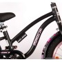 Bicicletta per bambini Volare Miracle Cruiser - Bambina - 16 pollici - Nera opaca - Collezione Prime