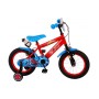 Bicicletta per bambini Spider-Man - Ragazzi - 14 pollici - Rossa/Blu - Due freni a mano