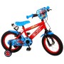 Bicicletta per bambini Spider-Man - Ragazzi - 14 pollici - Rossa/Blu - Due freni a mano