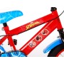 Bicicletta per bambini Spider-Man - Ragazzi - 14 pollici - Rossa/Blu - Due freni a mano