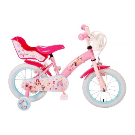 Bicicletta per bambini Disney Princess - Ragazze - 14 pollici - Rosa - Due freni a mano