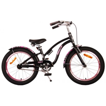 Bicicletta per bambini Volare Miracle Cruiser - Bambina - 18 pollici - Nera opaca - Collezione Prime