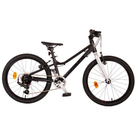 Bicicletta per bambini Volare Dynamic - Ragazzi - 24 pollici - Nero opaco - 7 velocità - Collezione Prime