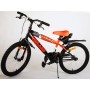 Volare Sportivo Bicicletta per bambini - Ragazzi - 18 pollici - Arancione neon Nero - Freni a due mani