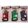 E&L Sports - Guanti da portiere Luxury - Bambini - Rosso/Blu/Verde