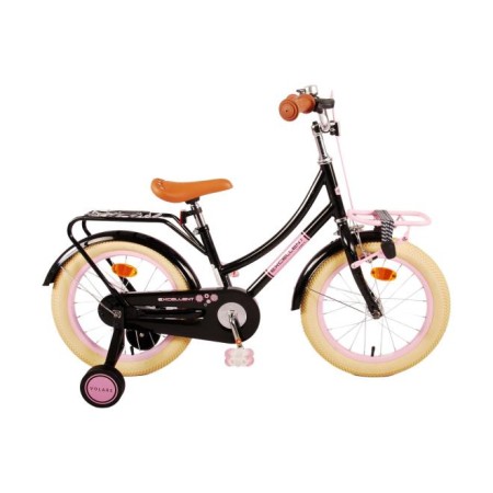 Bicicletta per bambini Volare Excellent - Ragazze - 16 pollici - Nera - assemblata al 95%.