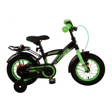 Bicicletta per bambini Volare Thombike - ragazzo - 12 pollici - nera verde