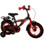 Bicicletta per bambini Volare Thombike - ragazzo - 12 pollici - nera rossa