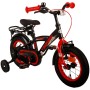 Bicicletta per bambini Volare Thombike - ragazzo - 12 pollici - nera rossa