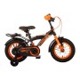 Volare Thombike Bicicletta per bambini - Ragazzi - 12 pollici - Nero Arancione - Due freni a mano