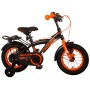 Volare Thombike Bicicletta per bambini - Ragazzi - 12 pollici - Nero Arancione - Due freni a mano