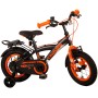 Volare Thombike Bicicletta per bambini - Ragazzi - 12 pollici - Nero Arancione - Due freni a mano