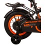 Volare Thombike Bicicletta per bambini - Ragazzi - 12 pollici - Nero Arancione - Due freni a mano