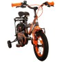 Volare Thombike Bicicletta per bambini - Ragazzi - 12 pollici - Nero Arancione - Due freni a mano