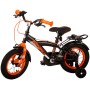 Volare Thombike Bicicletta per bambini - Ragazzi - 12 pollici - Nero Arancione - Due freni a mano