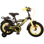 Volare Thombike Bicicletta per bambini - Ragazzi - 12 pollici - Nero Giallo - Due freni a mano