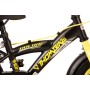 Volare Thombike Bicicletta per bambini - Ragazzi - 12 pollici - Nero Giallo - Due freni a mano