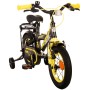 Volare Thombike Bicicletta per bambini - Ragazzi - 12 pollici - Nero Giallo - Due freni a mano