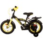 Volare Thombike Bicicletta per bambini - Ragazzi - 12 pollici - Nero Giallo - Due freni a mano