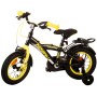 Volare Thombike Bicicletta per bambini - Ragazzi - 12 pollici - Nero Giallo - Due freni a mano