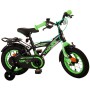 Volare Thombike Bicicletta per bambini - Ragazzi - 12 pollici - Nera Verde - Due freni a mano