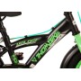 Volare Thombike Bicicletta per bambini - Ragazzi - 12 pollici - Nera Verde - Due freni a mano