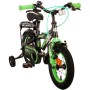 Volare Thombike Bicicletta per bambini - Ragazzi - 12 pollici - Nera Verde - Due freni a mano