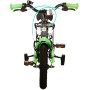 Volare Thombike Bicicletta per bambini - Ragazzi - 12 pollici - Nera Verde - Due freni a mano