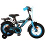 Volare Thombike Bicicletta per bambini - Ragazzi - 12 pollici - Nera Blu - Due freni a mano