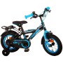 Volare Thombike Bicicletta per bambini - Ragazzi - 12 pollici - Nera Blu - Due freni a mano