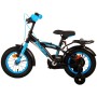 Volare Thombike Bicicletta per bambini - Ragazzi - 12 pollici - Nera Blu - Due freni a mano