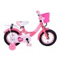 Bicicletta per bambini Volare Ashley - Ragazze - 12 pollici - Rosso/Rosa