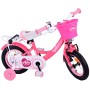 Bicicletta per bambini Volare Ashley - Ragazze - 12 pollici - Rosso/Rosa