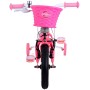 Bicicletta per bambini Volare Ashley - Ragazze - 12 pollici - Rosso/Rosa