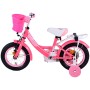 Bicicletta per bambini Volare Ashley - Ragazze - 12 pollici - Rosso/Rosa